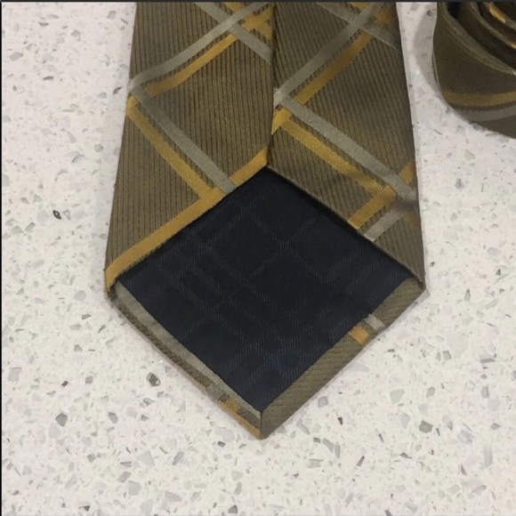 Burberry London Green Nova Check Silk Tie EUC - Picture 4 of 5